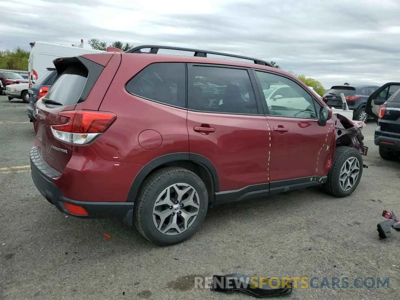 3 Фотография поврежденного автомобиля JF2SKADC2NH441829 SUBARU FORESTER 2022
