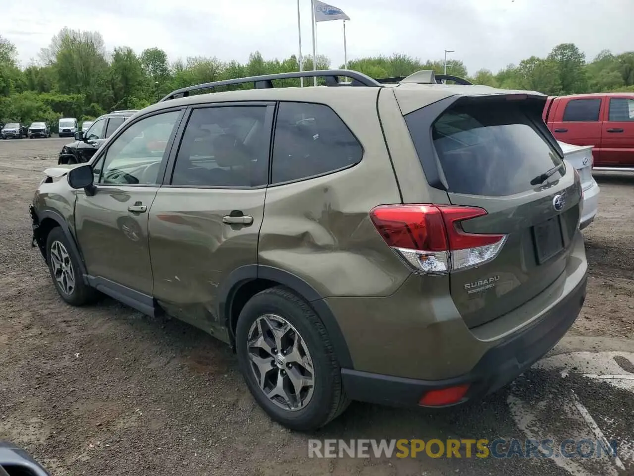 2 Фотография поврежденного автомобиля JF2SKAEC1NH484881 SUBARU FORESTER 2022