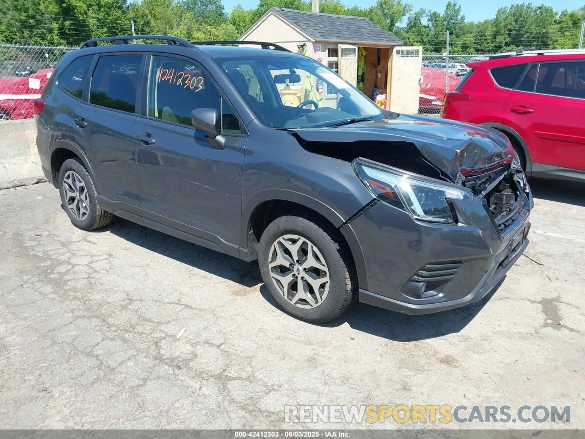 1 Photograph of a damaged car JF2SKAEC2NH436970 SUBARU FORESTER 2022