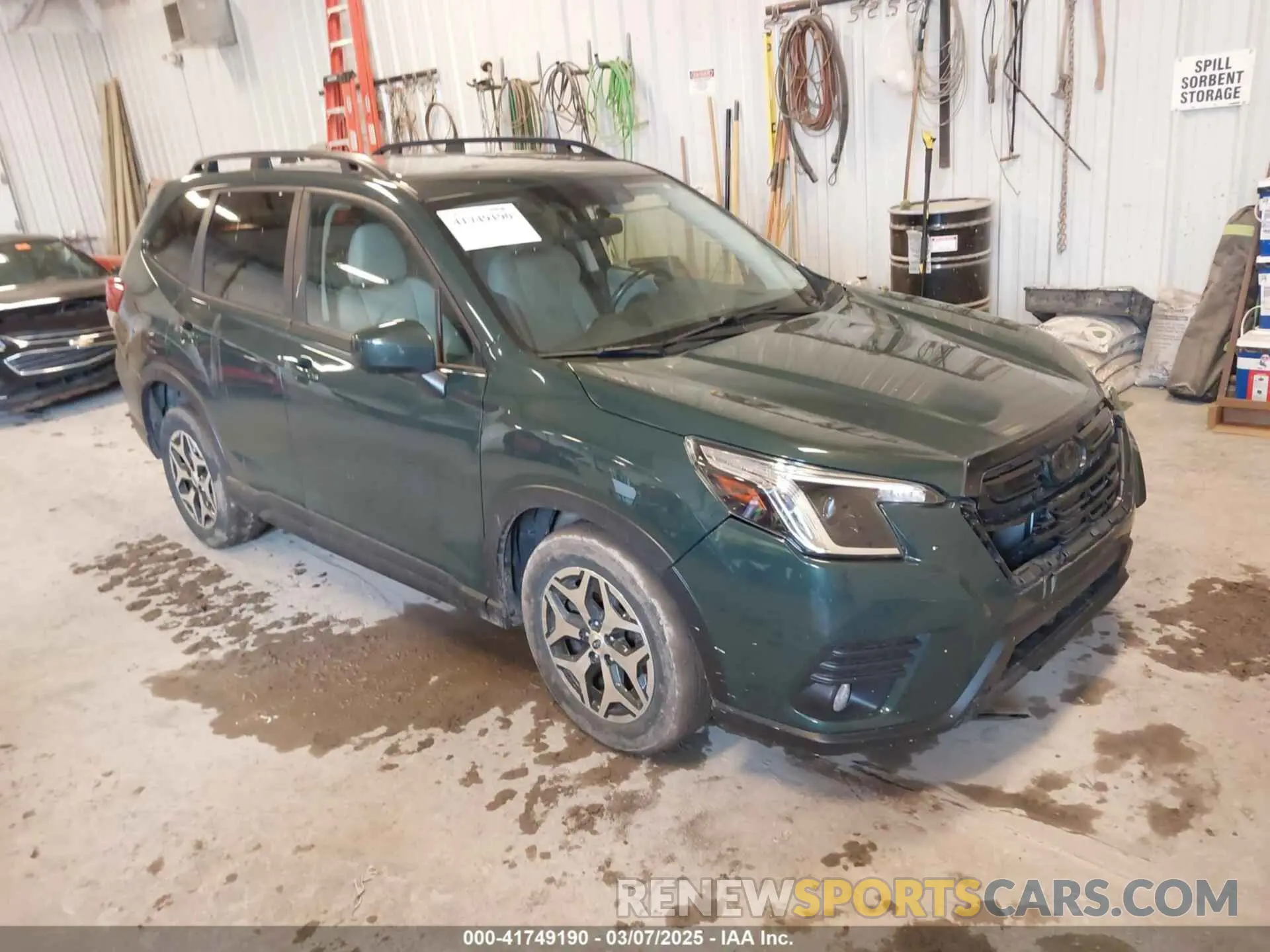 1 Photograph of a damaged car JF2SKAEC6NH476887 SUBARU FORESTER 2022