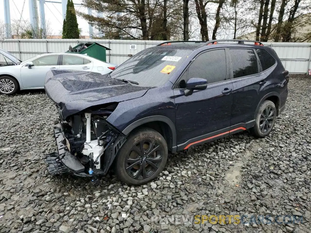 1 Photograph of a damaged car JF2SKAJC0NH493030 SUBARU FORESTER 2022