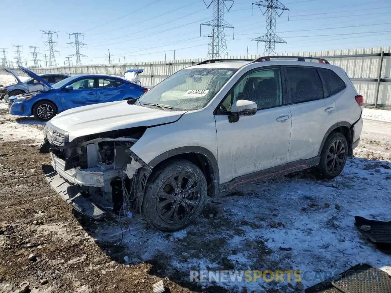 1 Photograph of a damaged car JF2SKAJC2NH501323 SUBARU FORESTER 2022