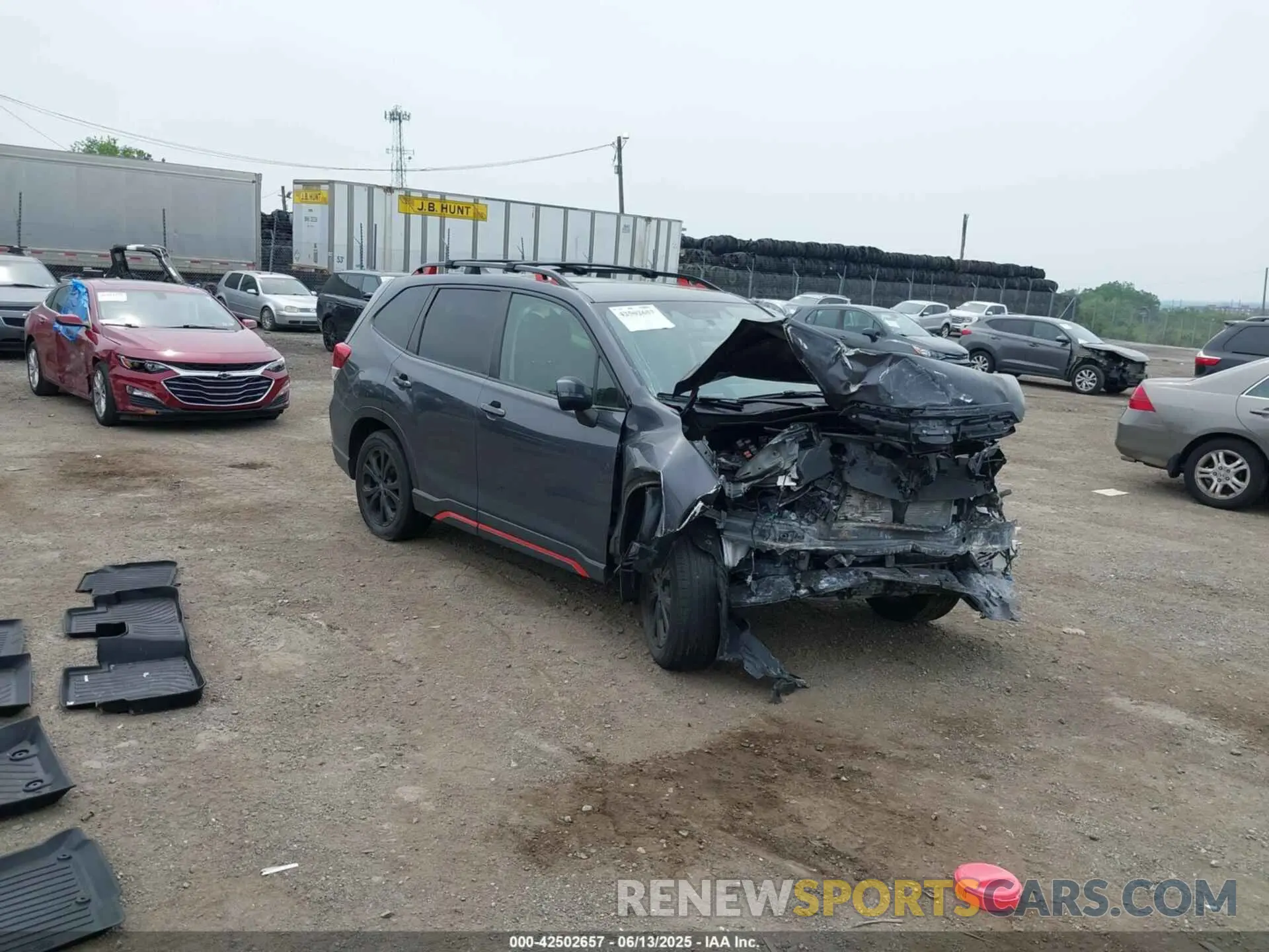 1 Photograph of a damaged car JF2SKAJC7NH419085 SUBARU FORESTER 2022
