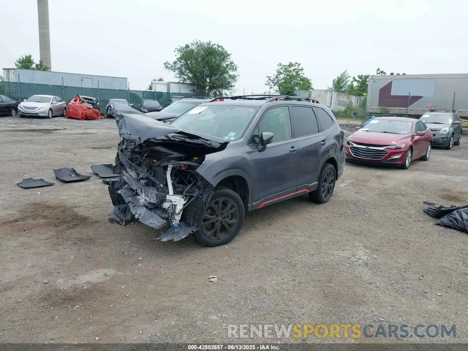 2 Photograph of a damaged car JF2SKAJC7NH419085 SUBARU FORESTER 2022