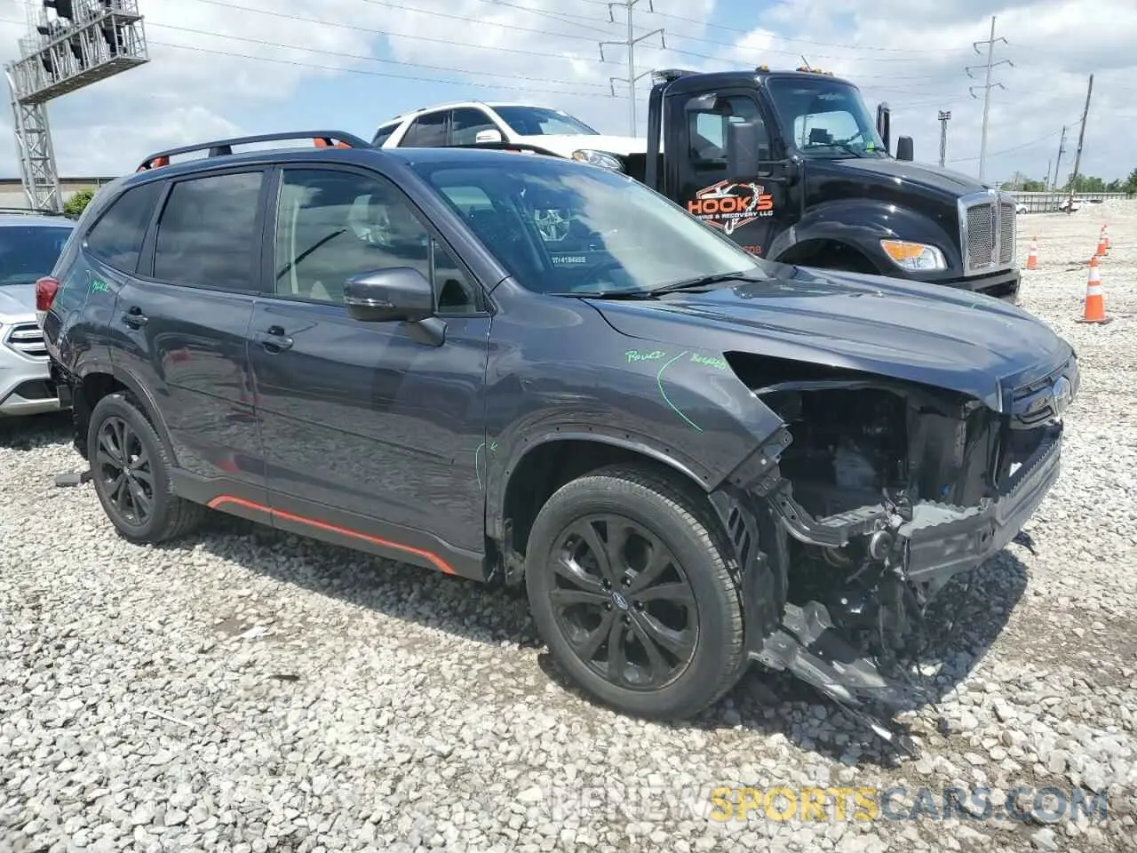 4 Photograph of a damaged car JF2SKAJC7NH497351 SUBARU FORESTER 2022