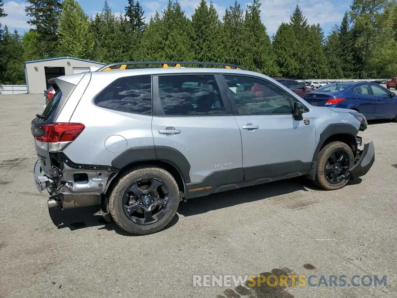 3 Photograph of a damaged car JF2SKAMC0NH529486 SUBARU FORESTER 2022