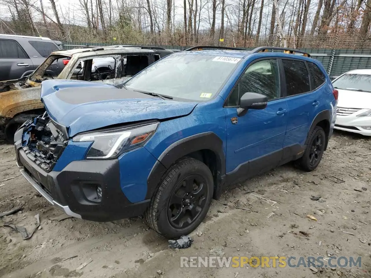 1 Photograph of a damaged car JF2SKAMC8NH480070 SUBARU FORESTER 2022