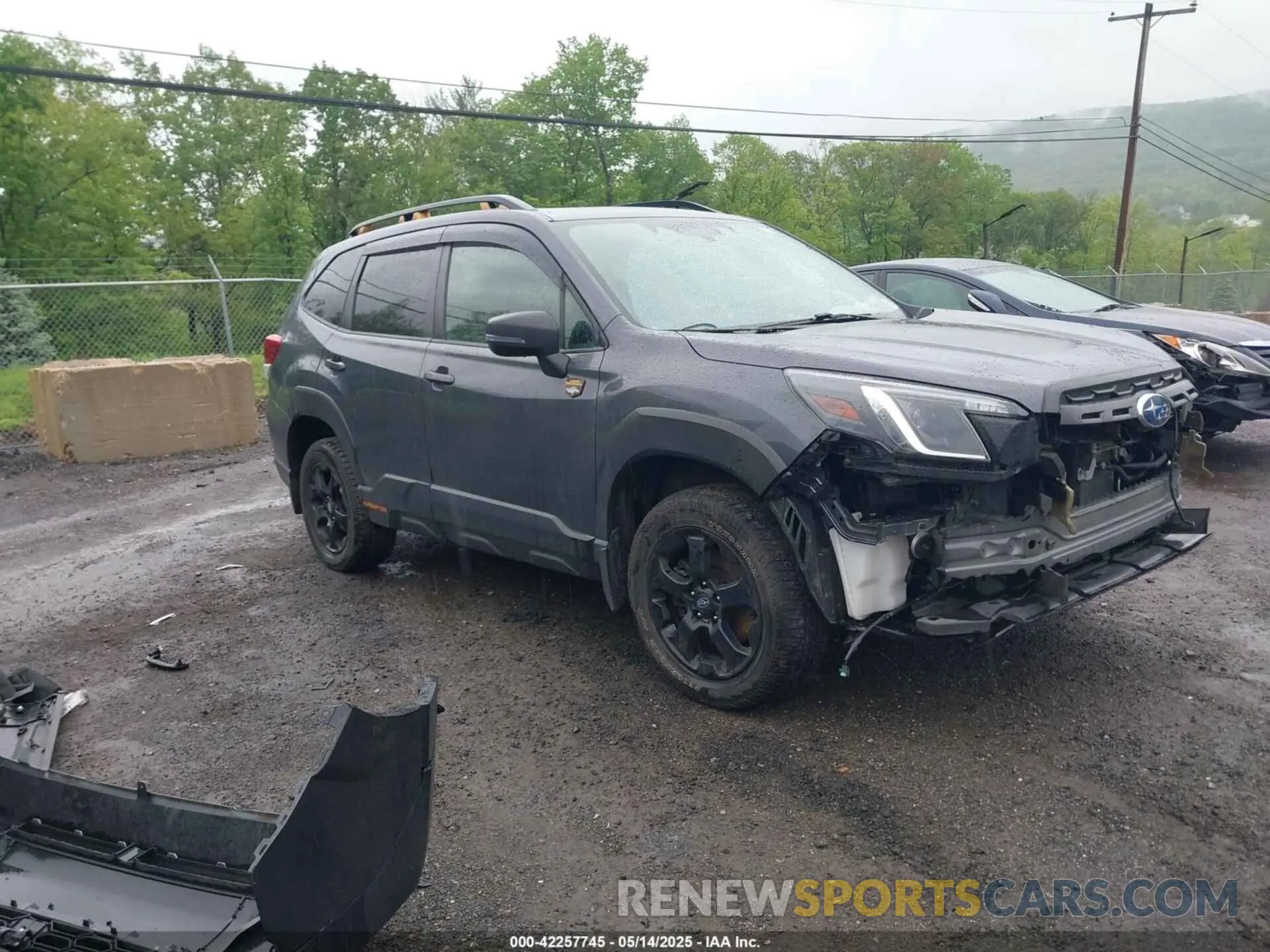 1 Photograph of a damaged car JF2SKAMC9NH405443 SUBARU FORESTER 2022
