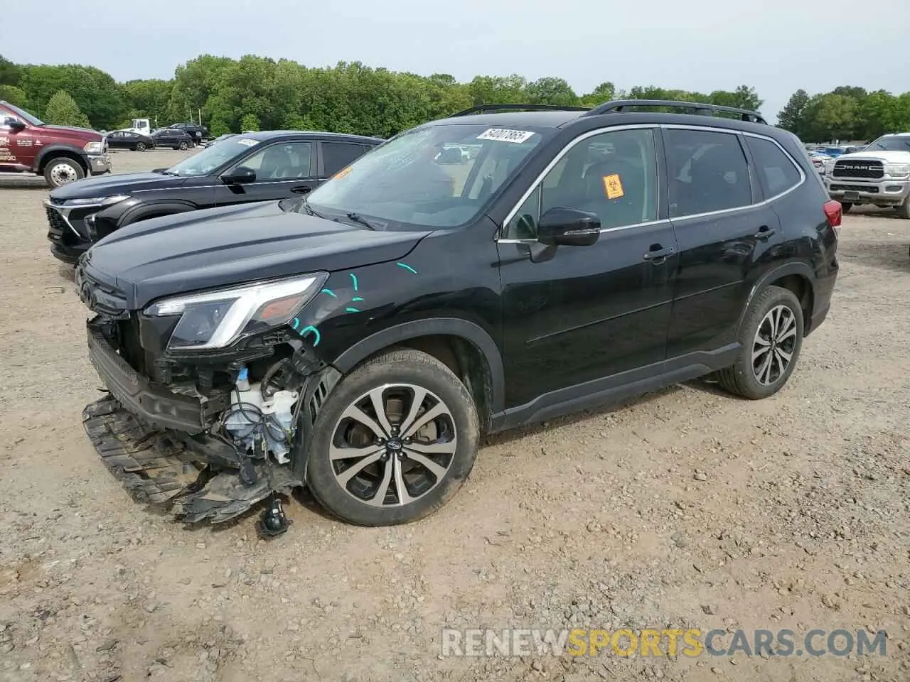 1 Photograph of a damaged car JF2SKANC7NH411885 SUBARU FORESTER 2022