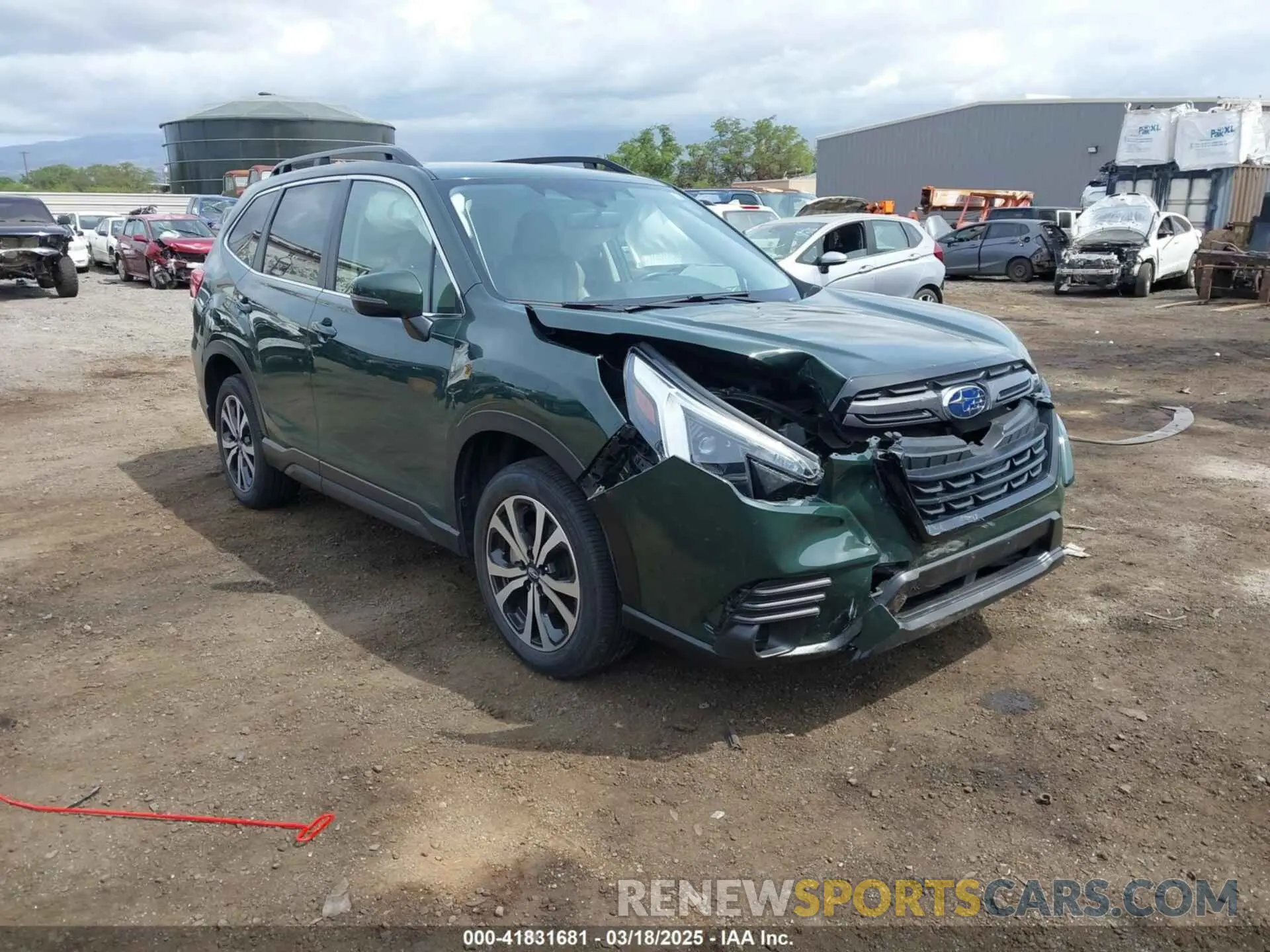 1 Фотография поврежденного автомобиля JF2SKAPCXNH440181 SUBARU FORESTER 2022