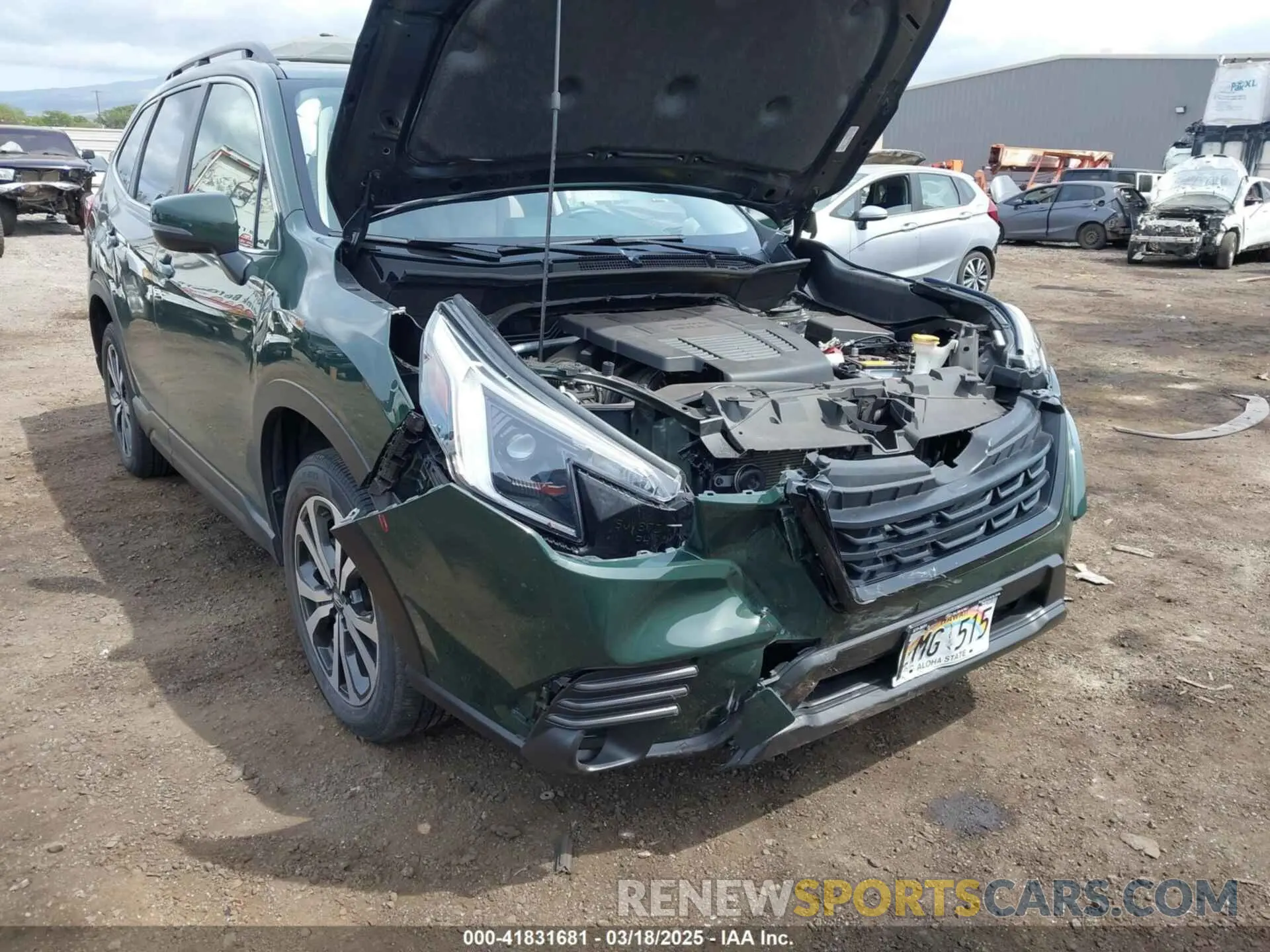 6 Фотография поврежденного автомобиля JF2SKAPCXNH440181 SUBARU FORESTER 2022