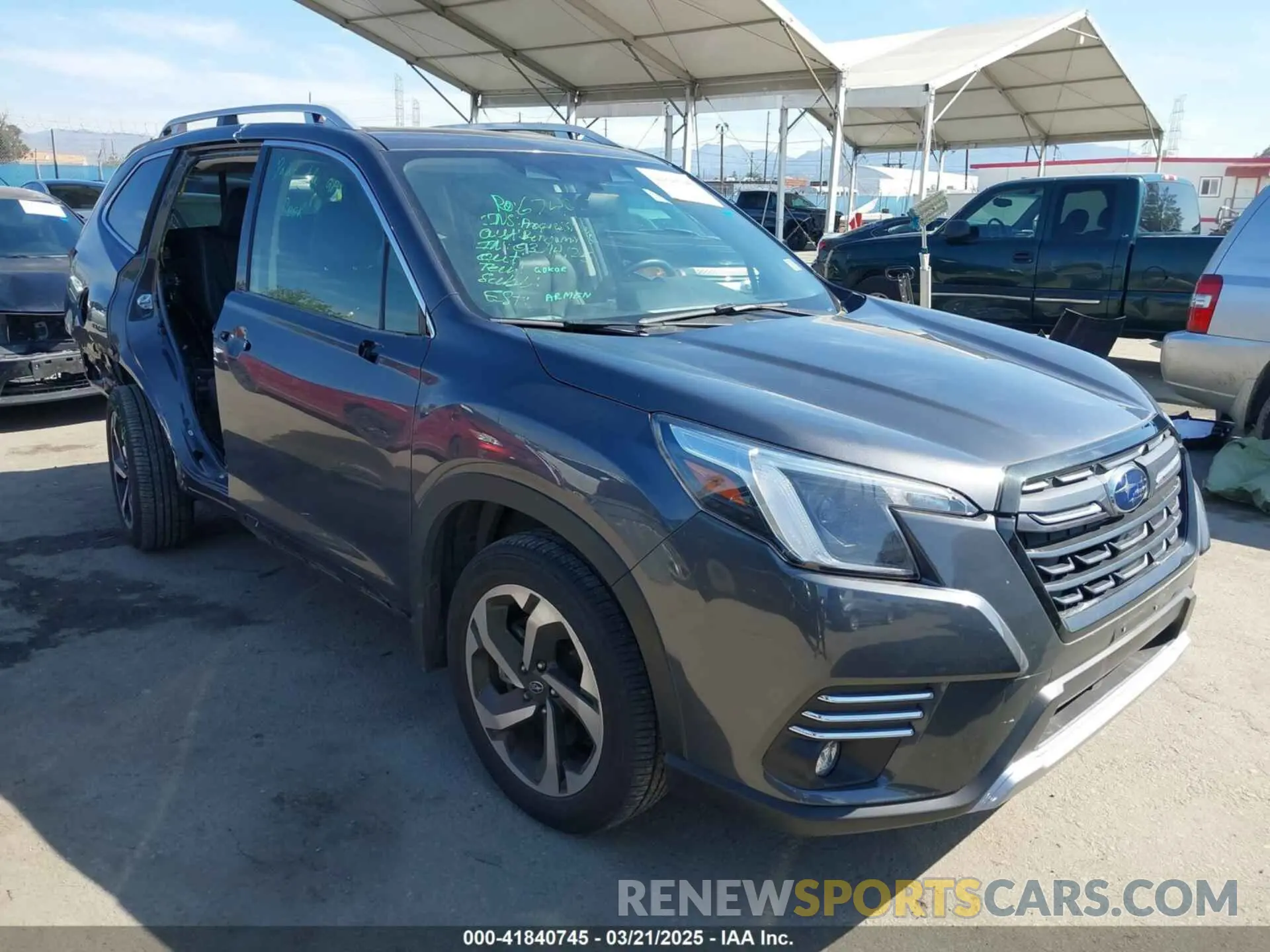 1 Photograph of a damaged car JF2SKARC4NH525188 SUBARU FORESTER 2022