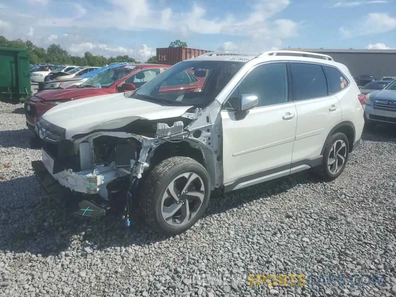 1 Photograph of a damaged car JF2SKARC6NH530599 SUBARU FORESTER 2022