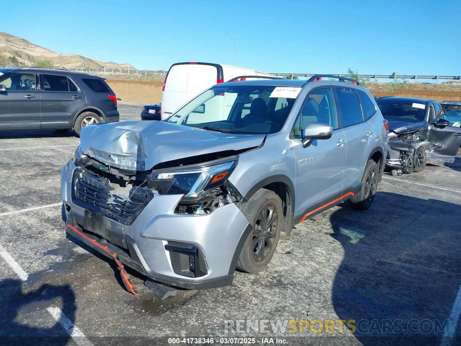 2 Photograph of a damaged car JF2SKAJC4PH418382 SUBARU FORESTER 2023