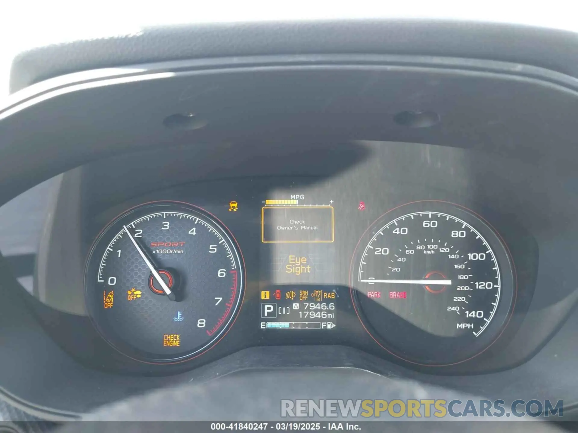 7 Photograph of a damaged car JF2SKAGC6RH459879 SUBARU FORESTER 2024