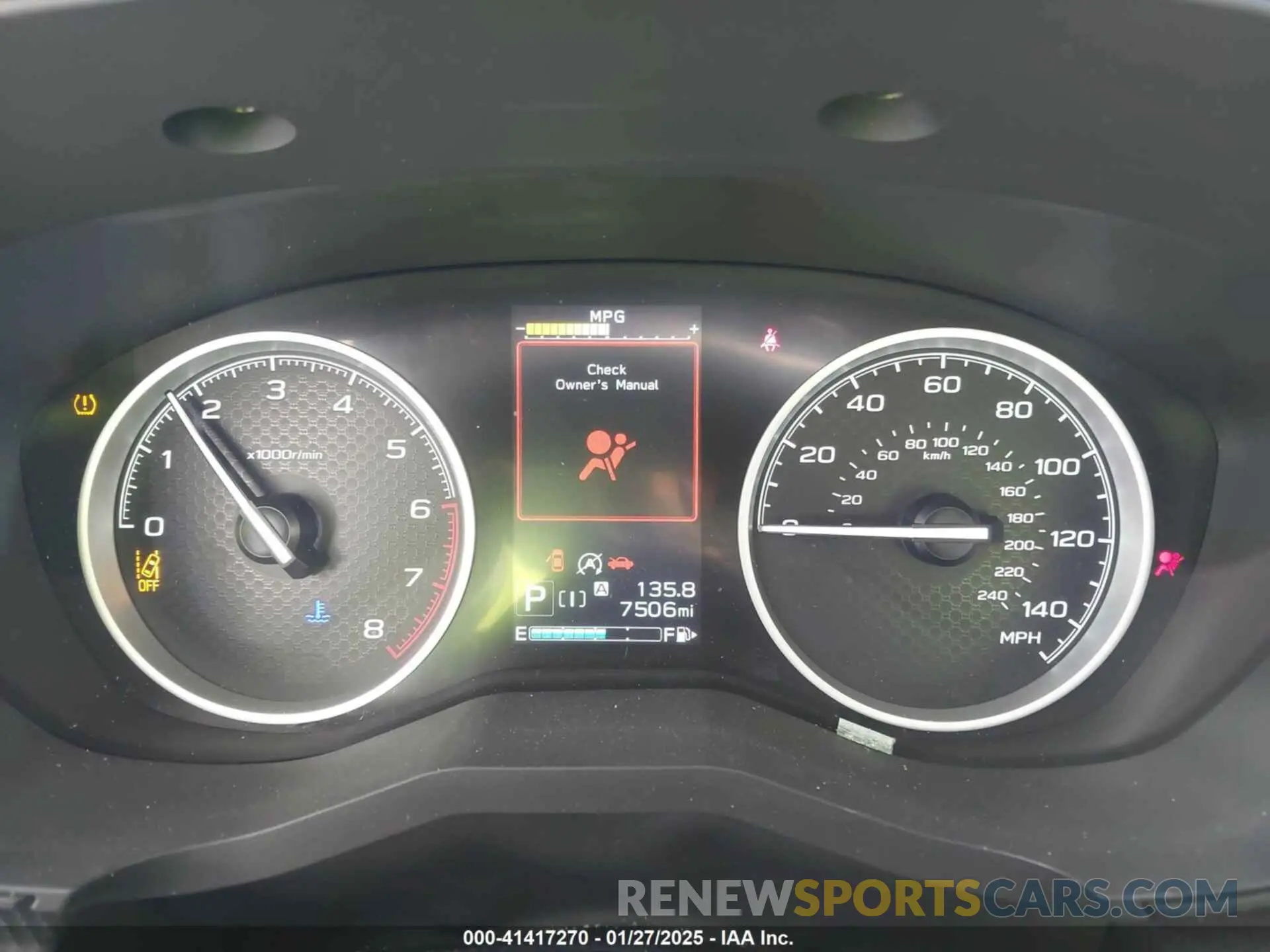 7 Фотография поврежденного автомобиля JF2SKALC7RH423320 SUBARU FORESTER 2024