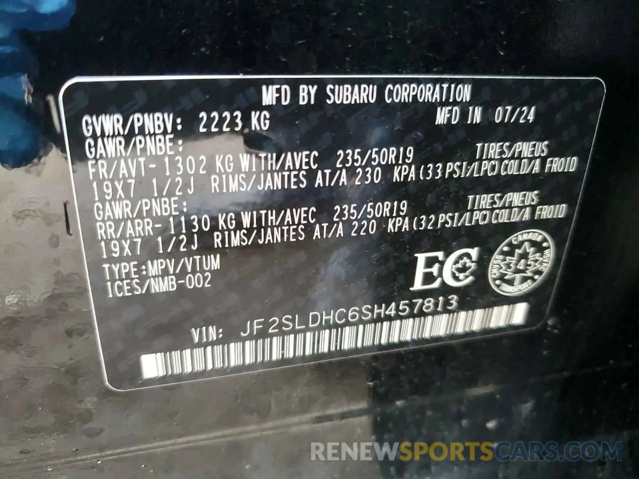 14 Photograph of a damaged car JF2SLDHC6SH457813 SUBARU FORESTER 2025