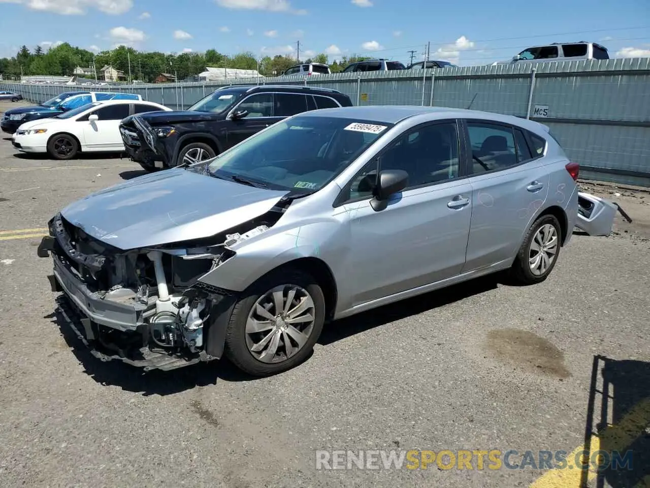 1 Photograph of a damaged car 4S3GTAA61K3715451 SUBARU IMPREZA 2019