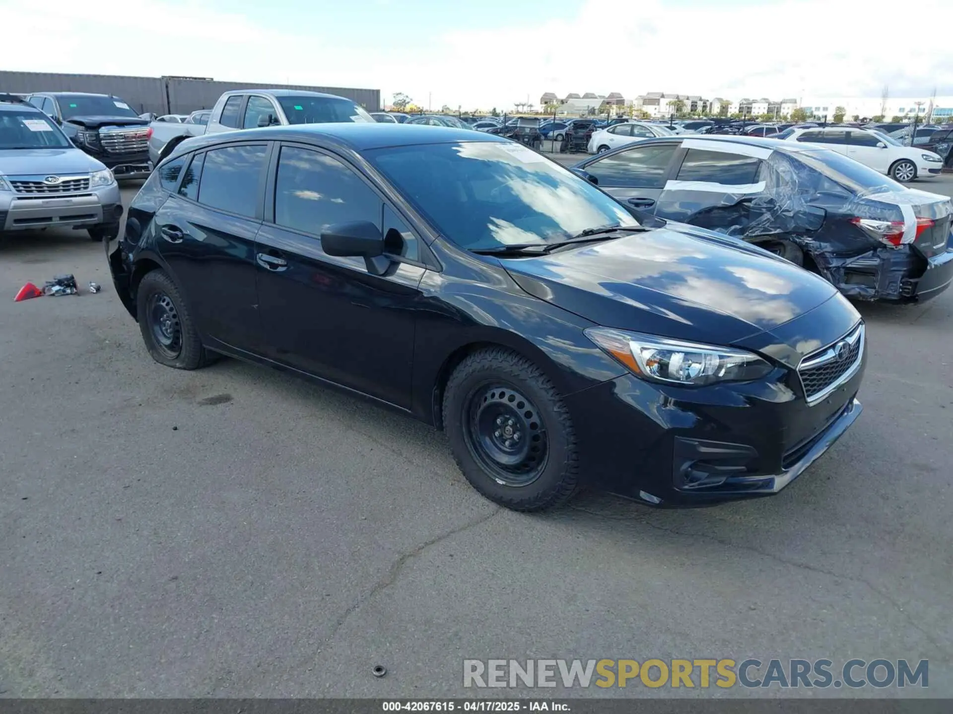 1 Photograph of a damaged car 4S3GTAA6XK1706212 SUBARU IMPREZA 2019