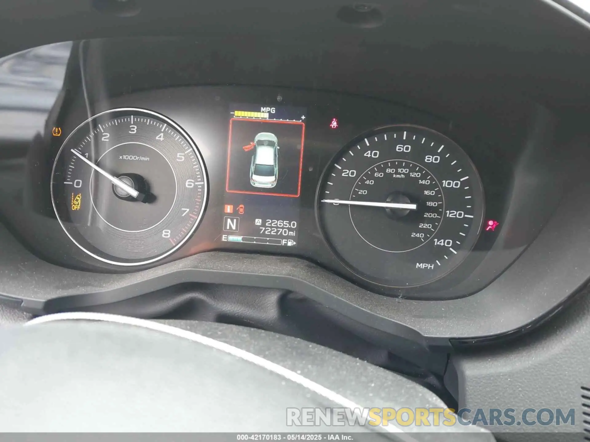 16 Photograph of a damaged car 4S3GTAB6XK3738127 SUBARU IMPREZA 2019