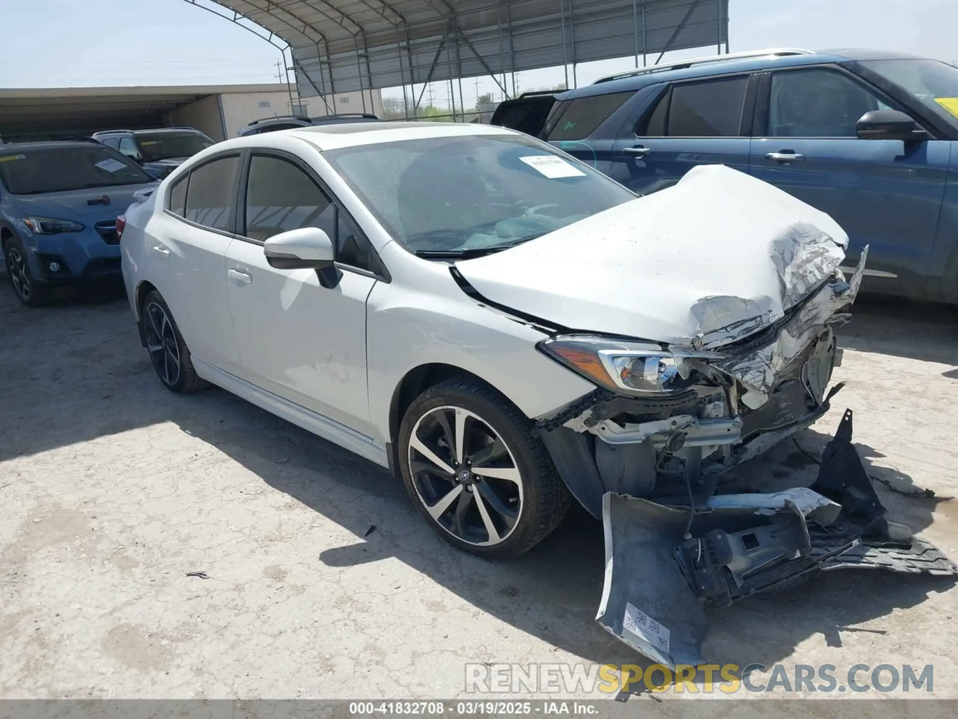 1 Photograph of a damaged car 4S3GKAM68M3603361 SUBARU IMPREZA 2021