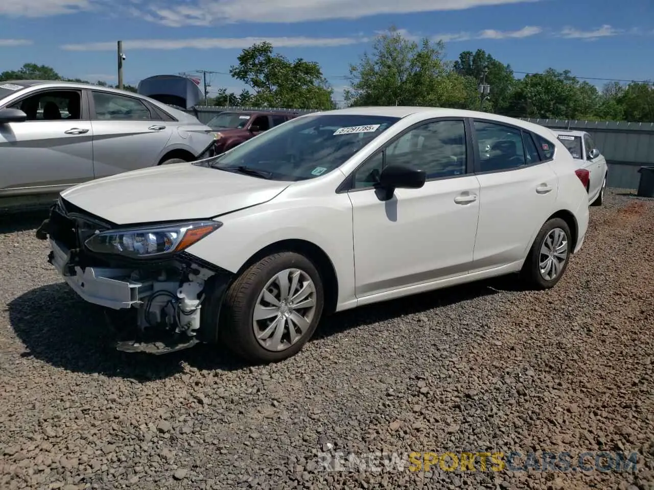1 Photograph of a damaged car 4S3GTAB61M3710106 SUBARU IMPREZA 2021