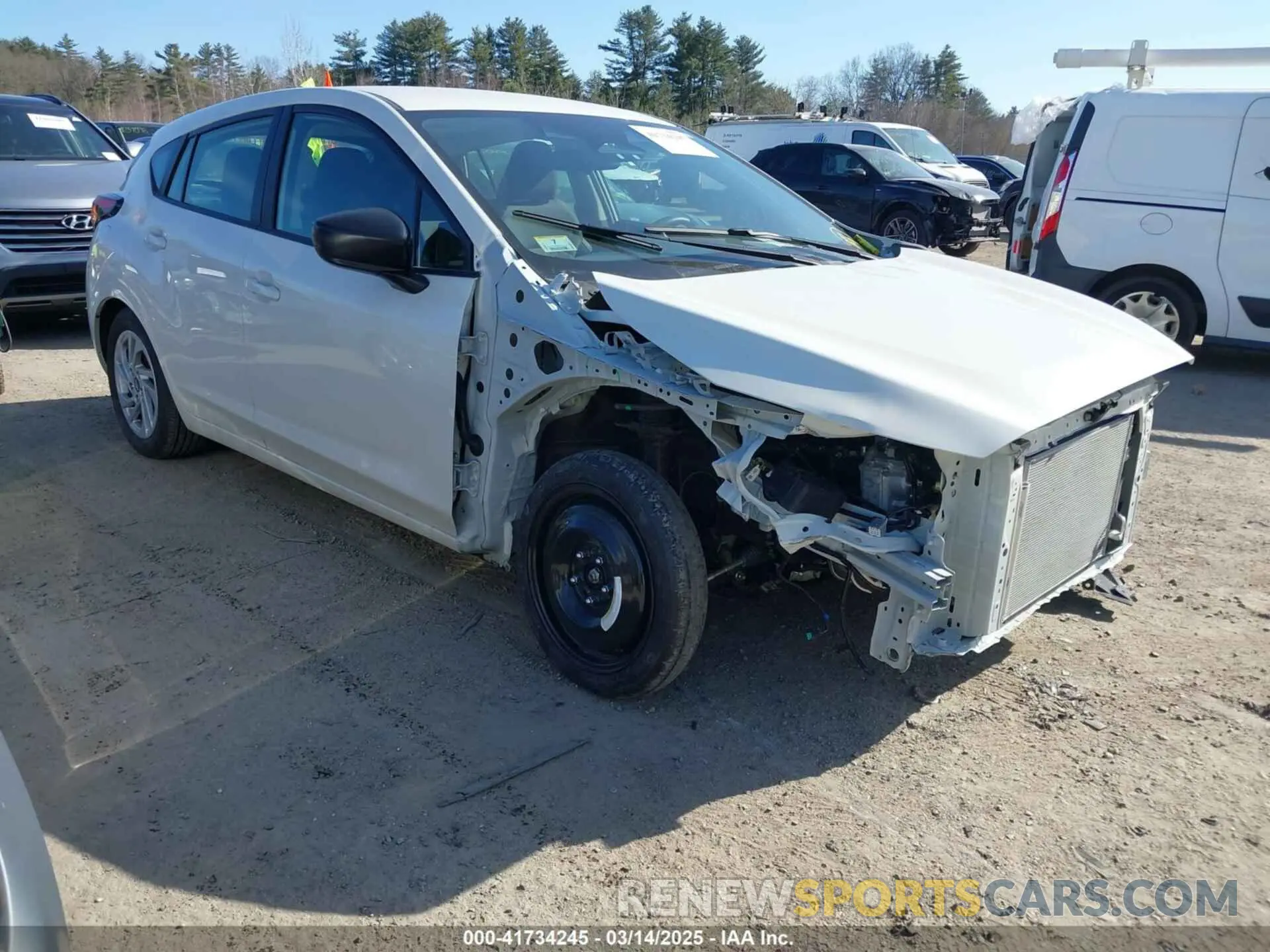 1 Photograph of a damaged car JF1GUABC3R8344104 SUBARU IMPREZA 2024