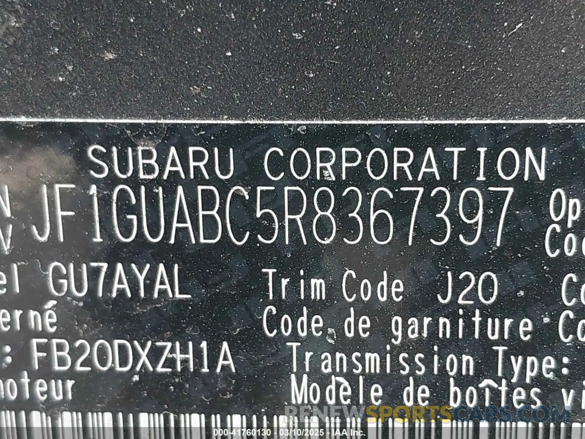 9 Photograph of a damaged car JF1GUABC5R8367397 SUBARU IMPREZA 2024