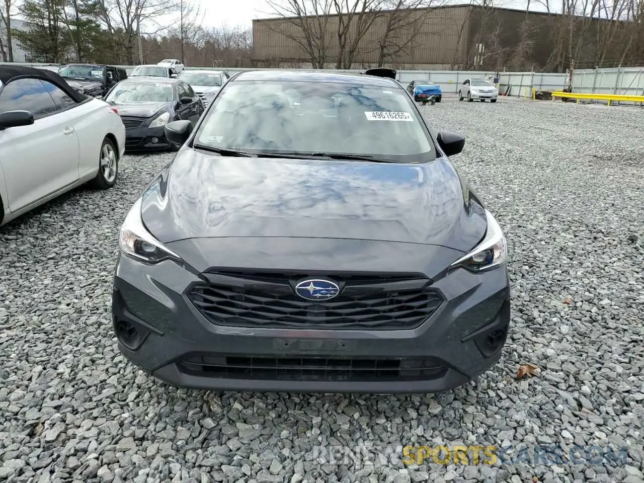 5 Photograph of a damaged car JF1GUABC7R8272159 SUBARU IMPREZA 2024