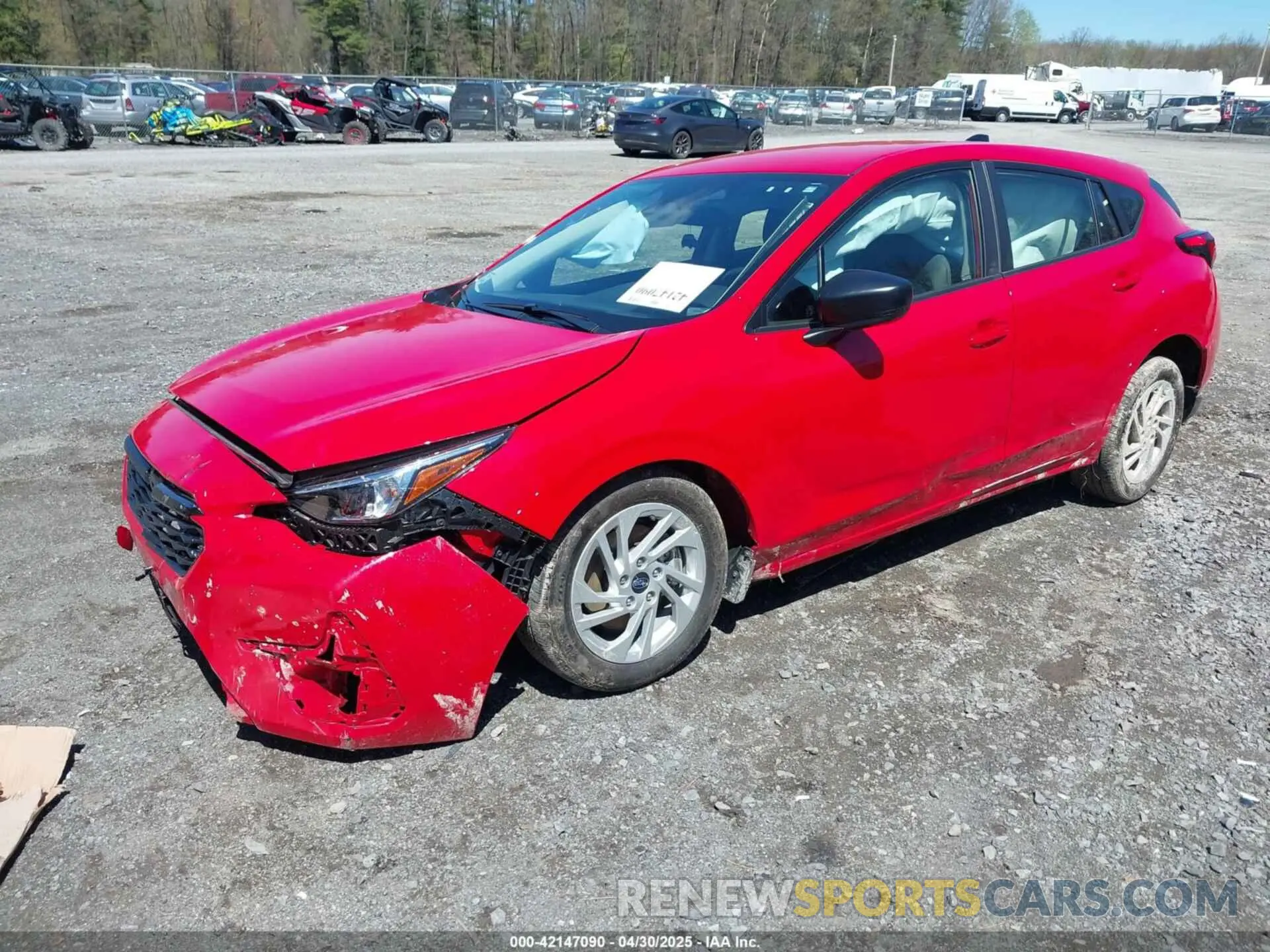 2 Photograph of a damaged car JF1GUABC9R8873735 SUBARU IMPREZA 2024