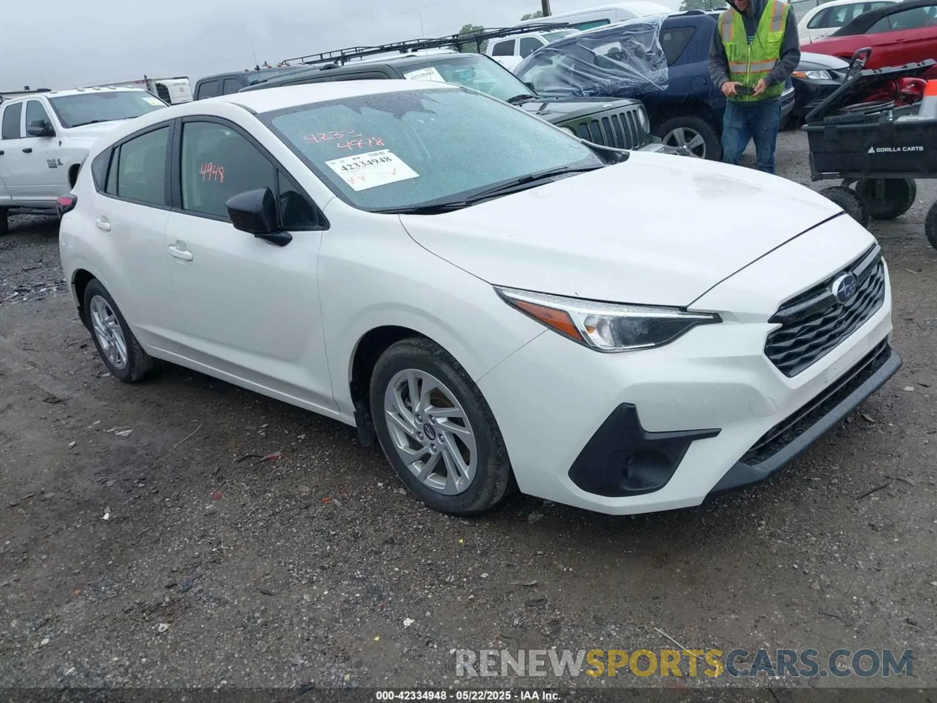 1 Photograph of a damaged car JF1GUABCXR8324402 SUBARU IMPREZA 2024