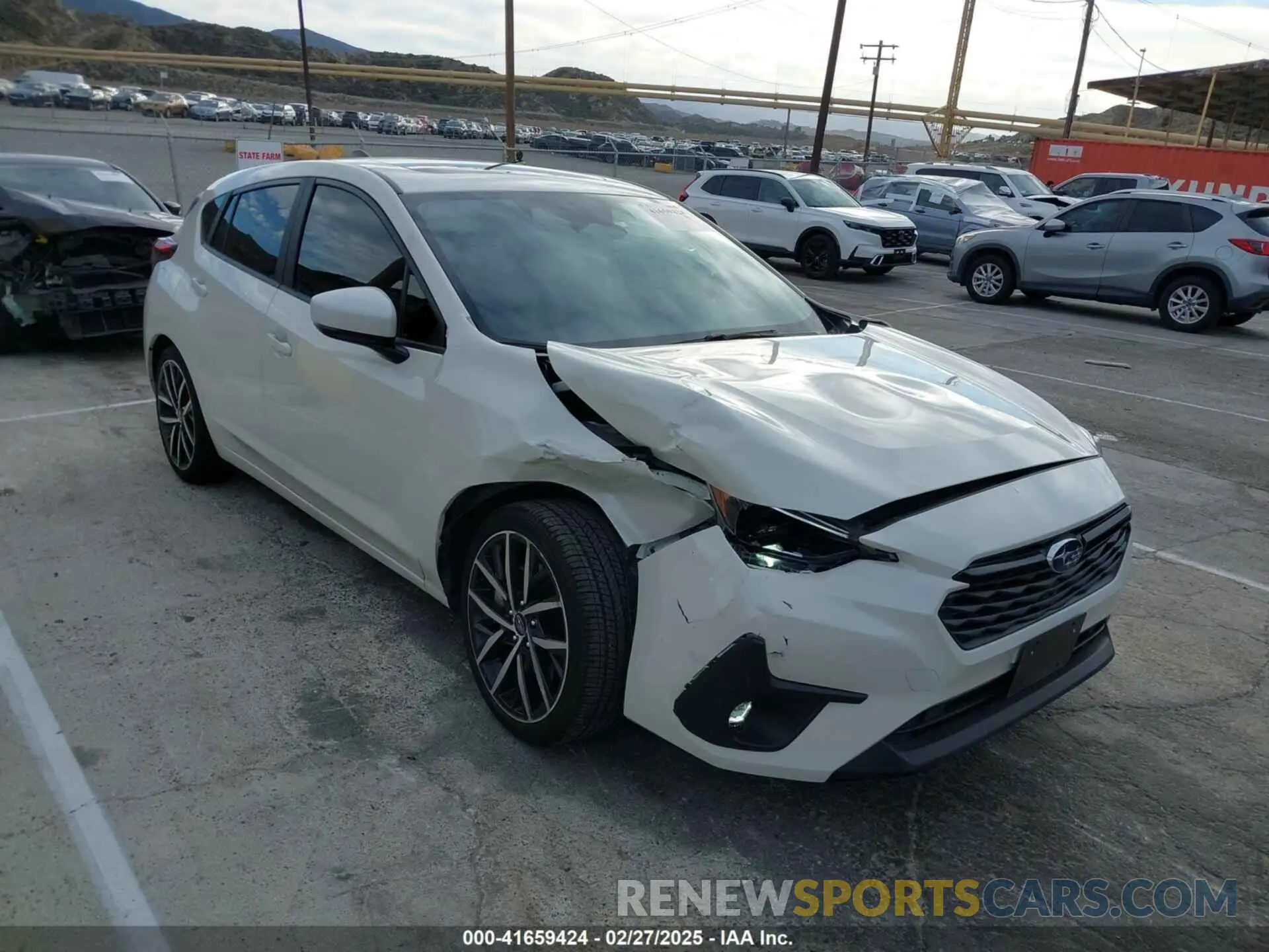 1 Фотография поврежденного автомобиля JF1GUAFC6R8383859 SUBARU IMPREZA 2024