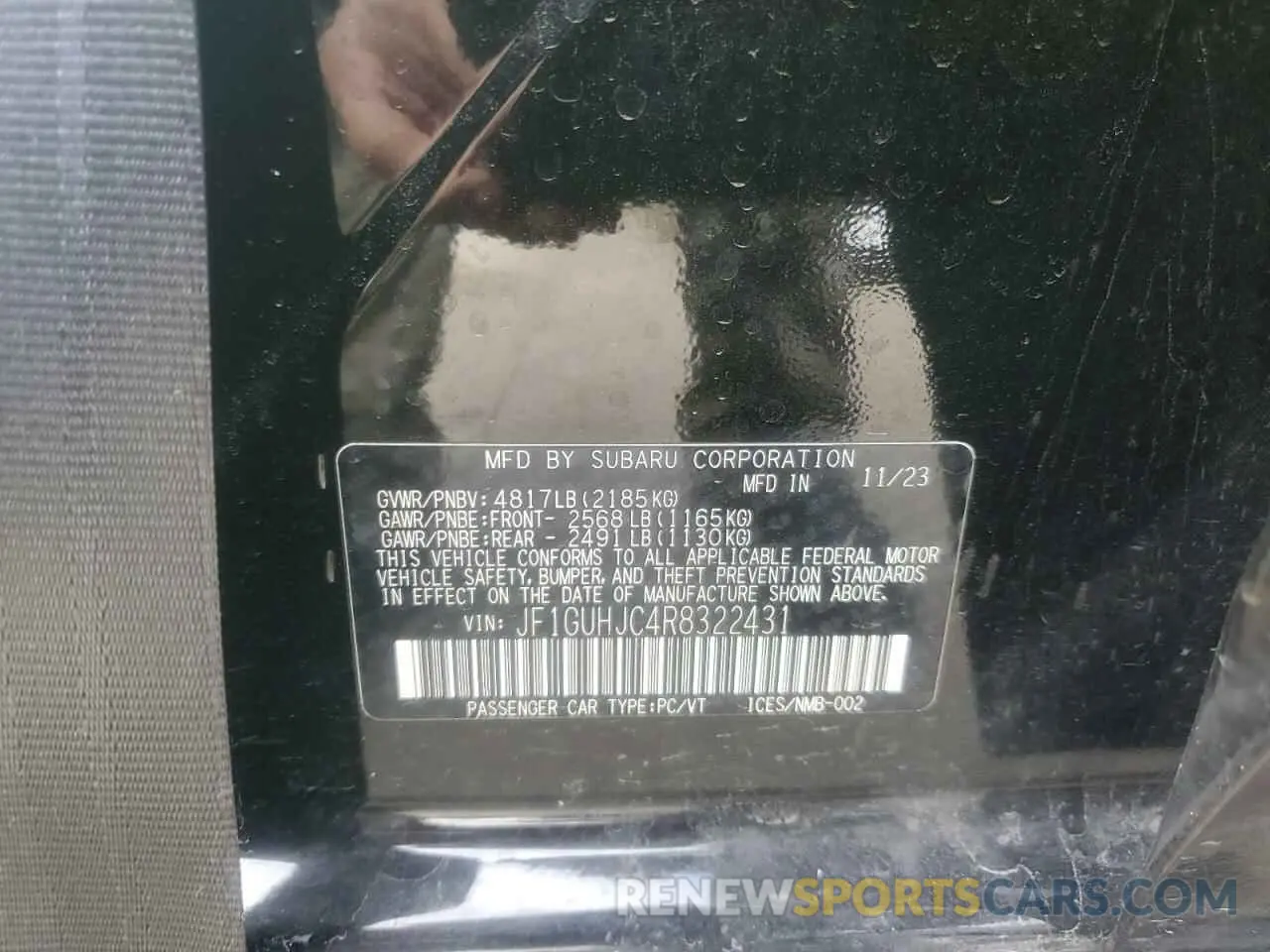 13 Photograph of a damaged car JF1GUHJC4R8322431 SUBARU IMPREZA 2024