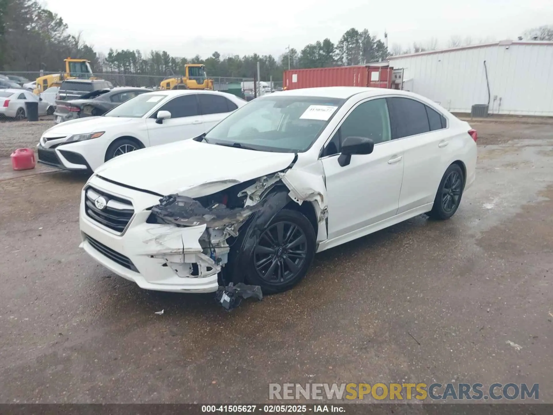 2 Фотография поврежденного автомобиля 4S3BNAB6XK3027239 SUBARU LEGACY 2019