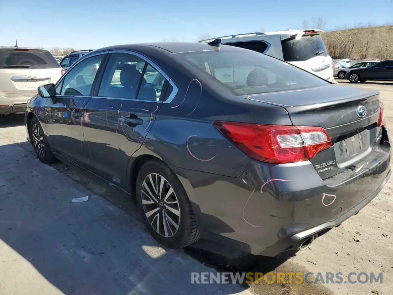 2 Photograph of a damaged car 4S3BNAF62K3023843 SUBARU LEGACY 2019