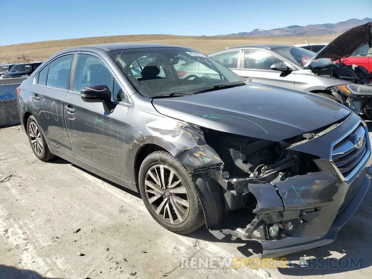 4 Photograph of a damaged car 4S3BNAF62K3023843 SUBARU LEGACY 2019