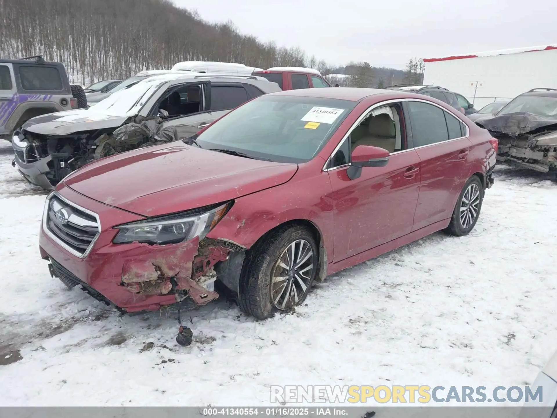2 Photograph of a damaged car 4S3BNAF63K3021373 SUBARU LEGACY 2019