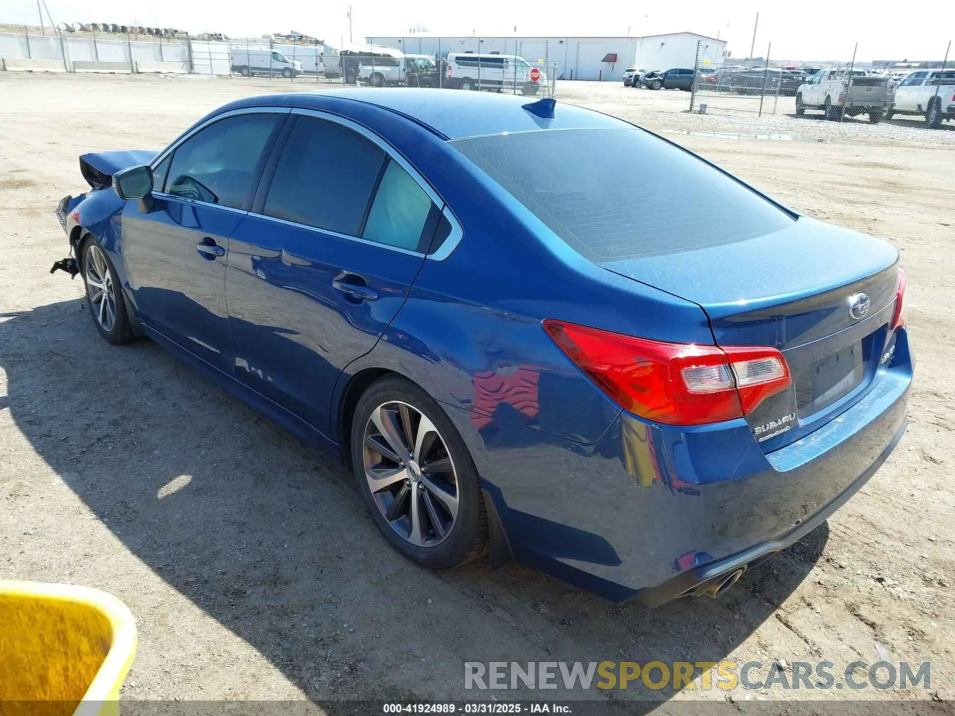 3 Photograph of a damaged car 4S3BNAN62K3003397 SUBARU LEGACY 2019