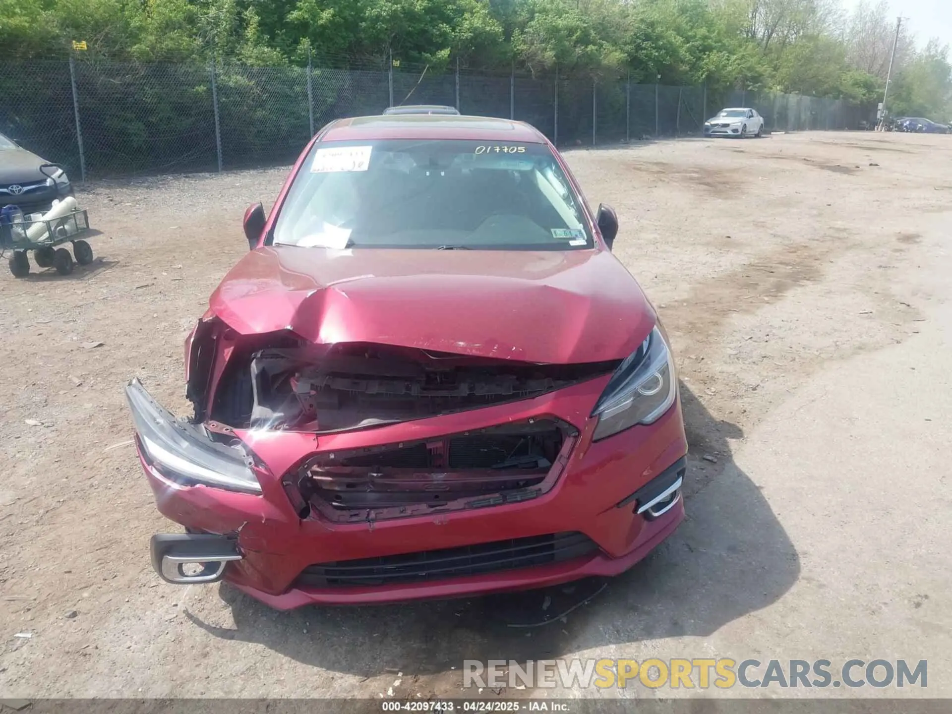 12 Photograph of a damaged car 4S3BNAN62K3017705 SUBARU LEGACY 2019