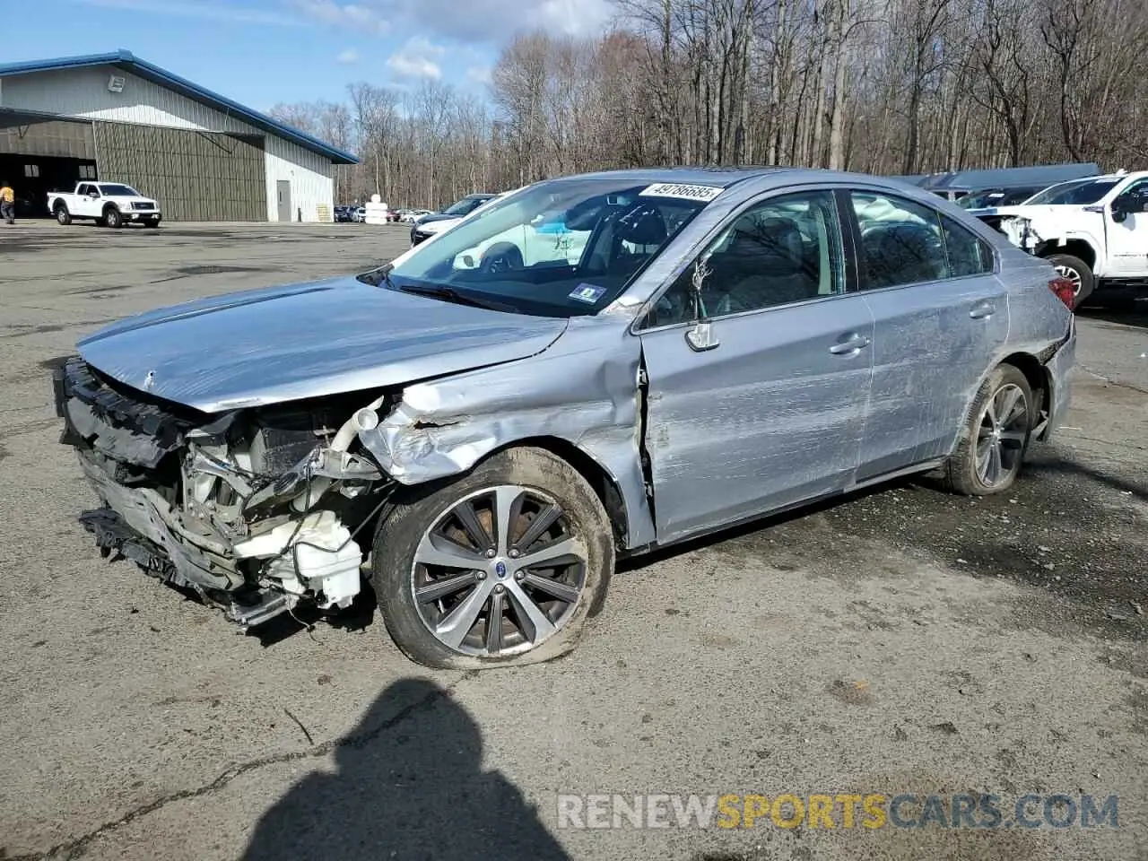 1 Photograph of a damaged car 4S3BNAN67K3014444 SUBARU LEGACY 2019
