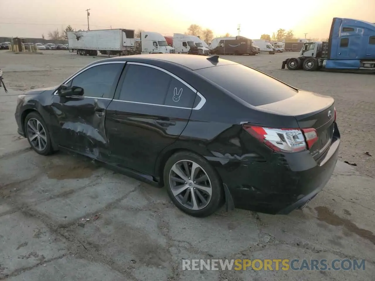 2 Photograph of a damaged car 4S3BNAN69K3007043 SUBARU LEGACY 2019