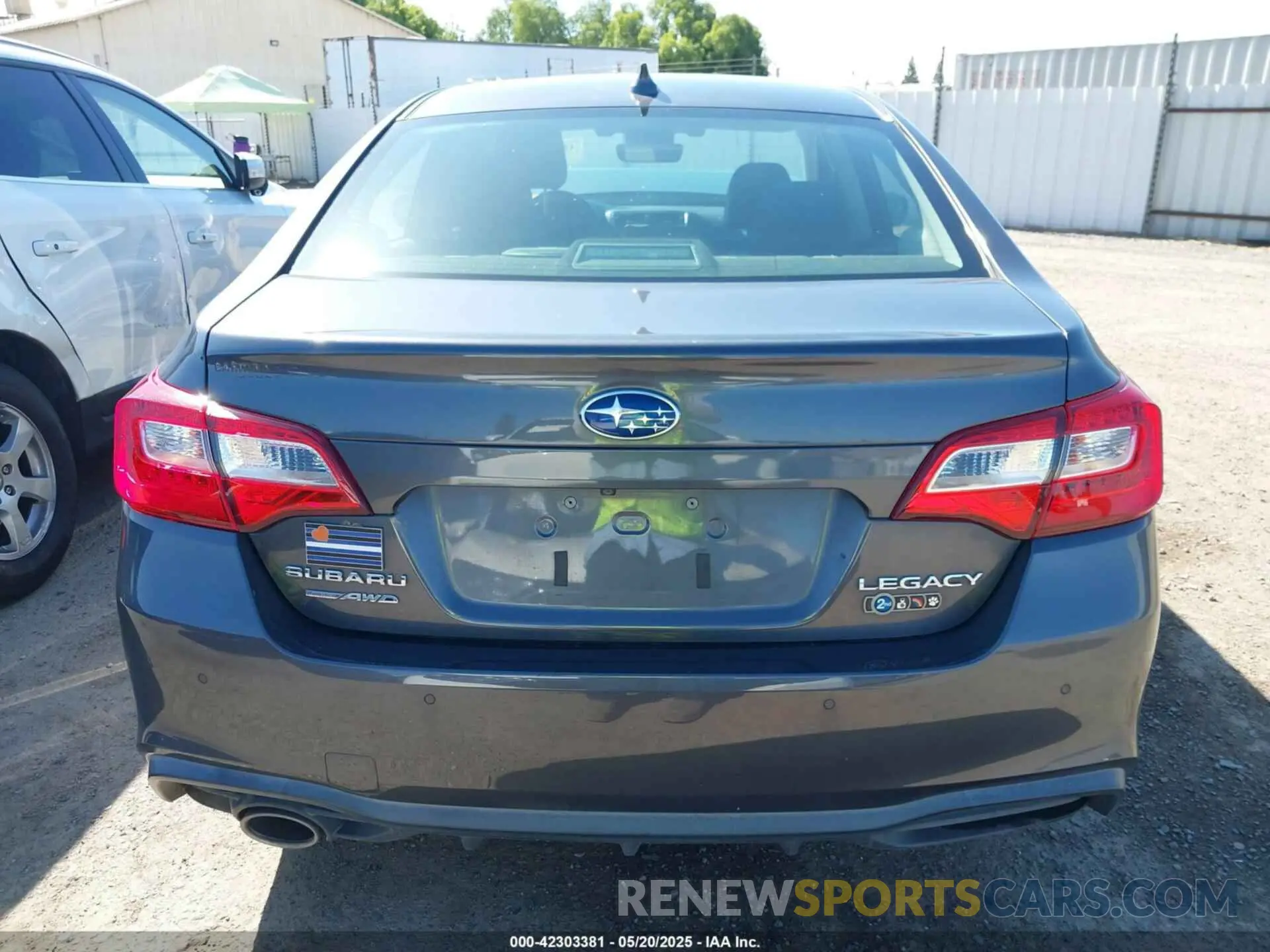 16 Photograph of a damaged car 4S3BNAN6XK3024210 SUBARU LEGACY 2019