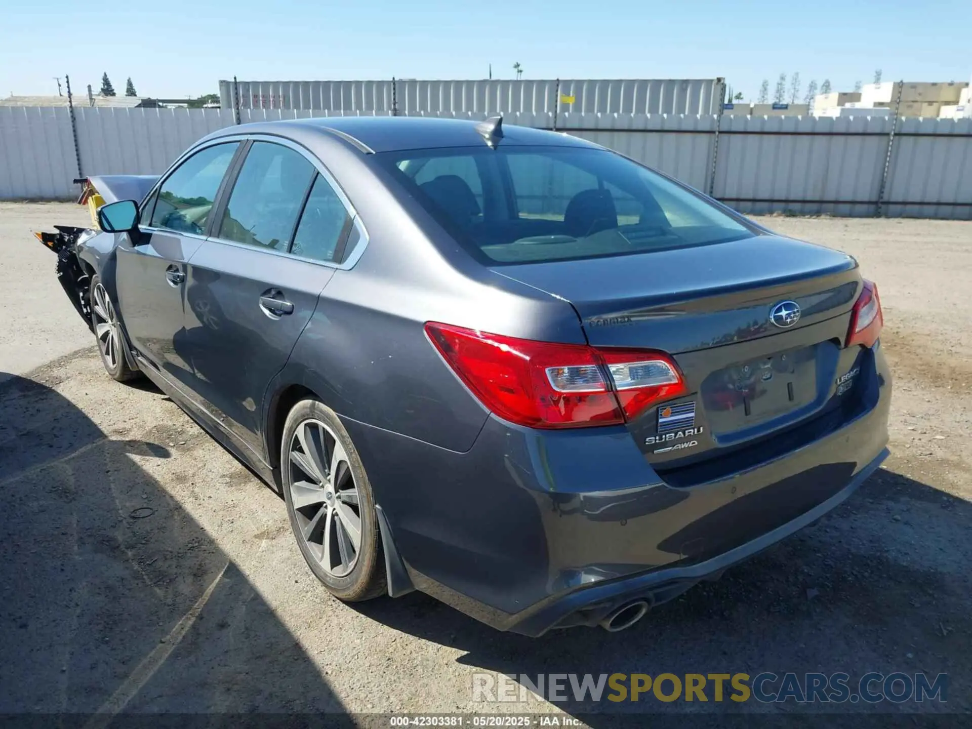 3 Photograph of a damaged car 4S3BNAN6XK3024210 SUBARU LEGACY 2019