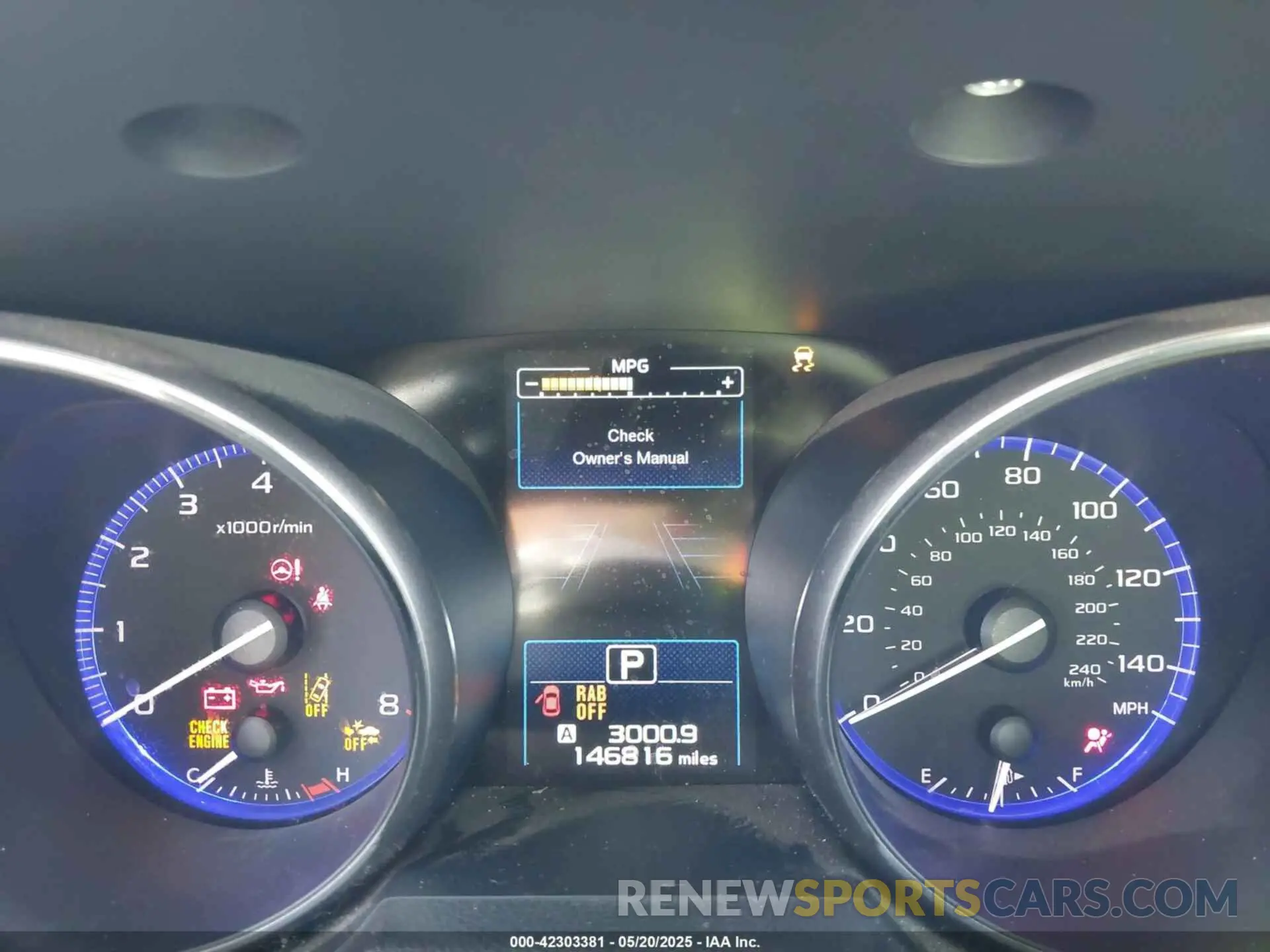 7 Photograph of a damaged car 4S3BNAN6XK3024210 SUBARU LEGACY 2019