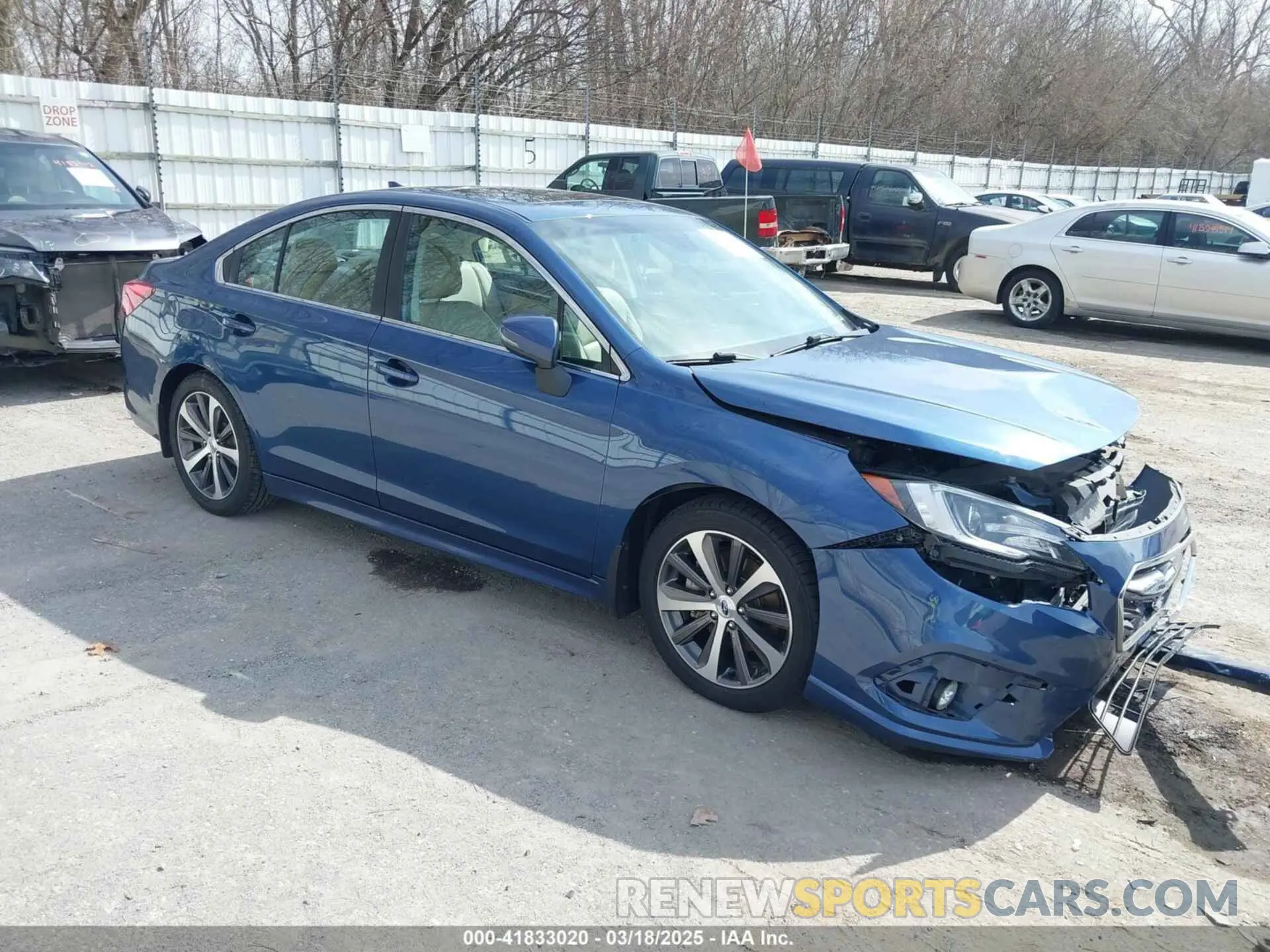 1 Photograph of a damaged car 4S3BNEN63K3005523 SUBARU LEGACY 2019