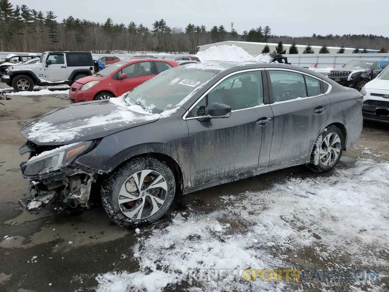 1 Photograph of a damaged car 4S3BWAB61L3005080 SUBARU LEGACY 2020