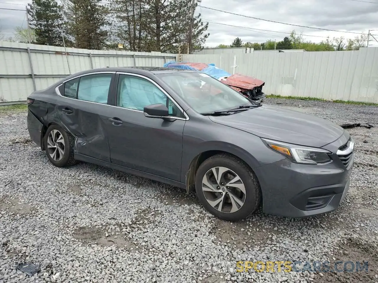 4 Фотография поврежденного автомобиля 4S3BWAB63L3003749 SUBARU LEGACY 2020