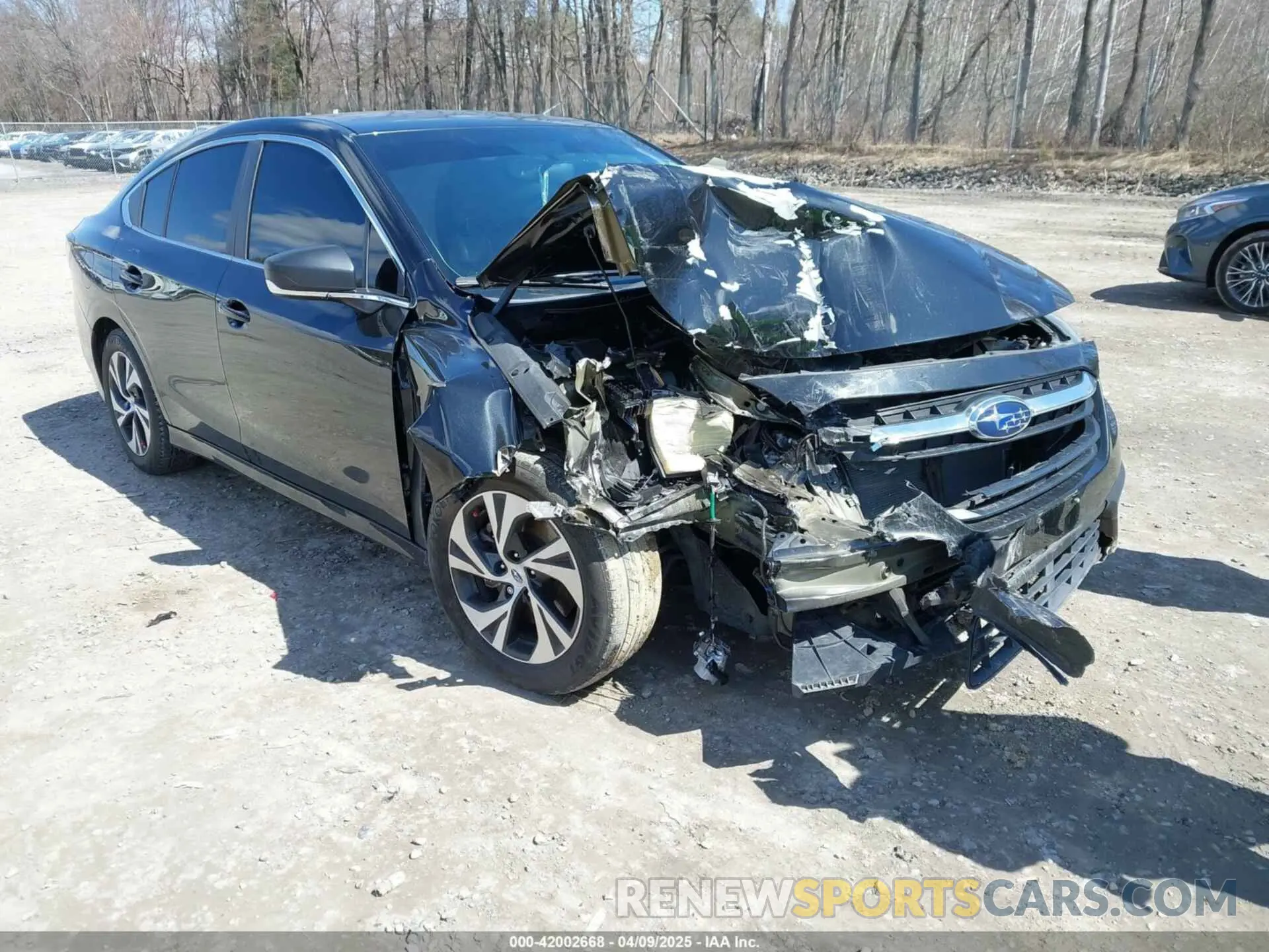 1 Photograph of a damaged car 4S3BWAB67L3011787 SUBARU LEGACY 2020