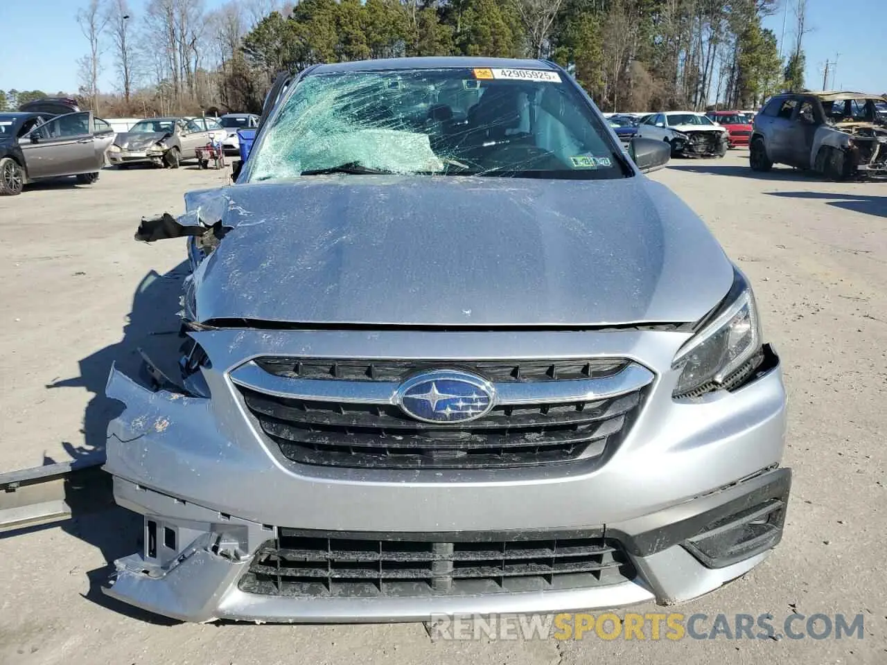5 Фотография поврежденного автомобиля 4S3BWAB69L3003402 SUBARU LEGACY 2020