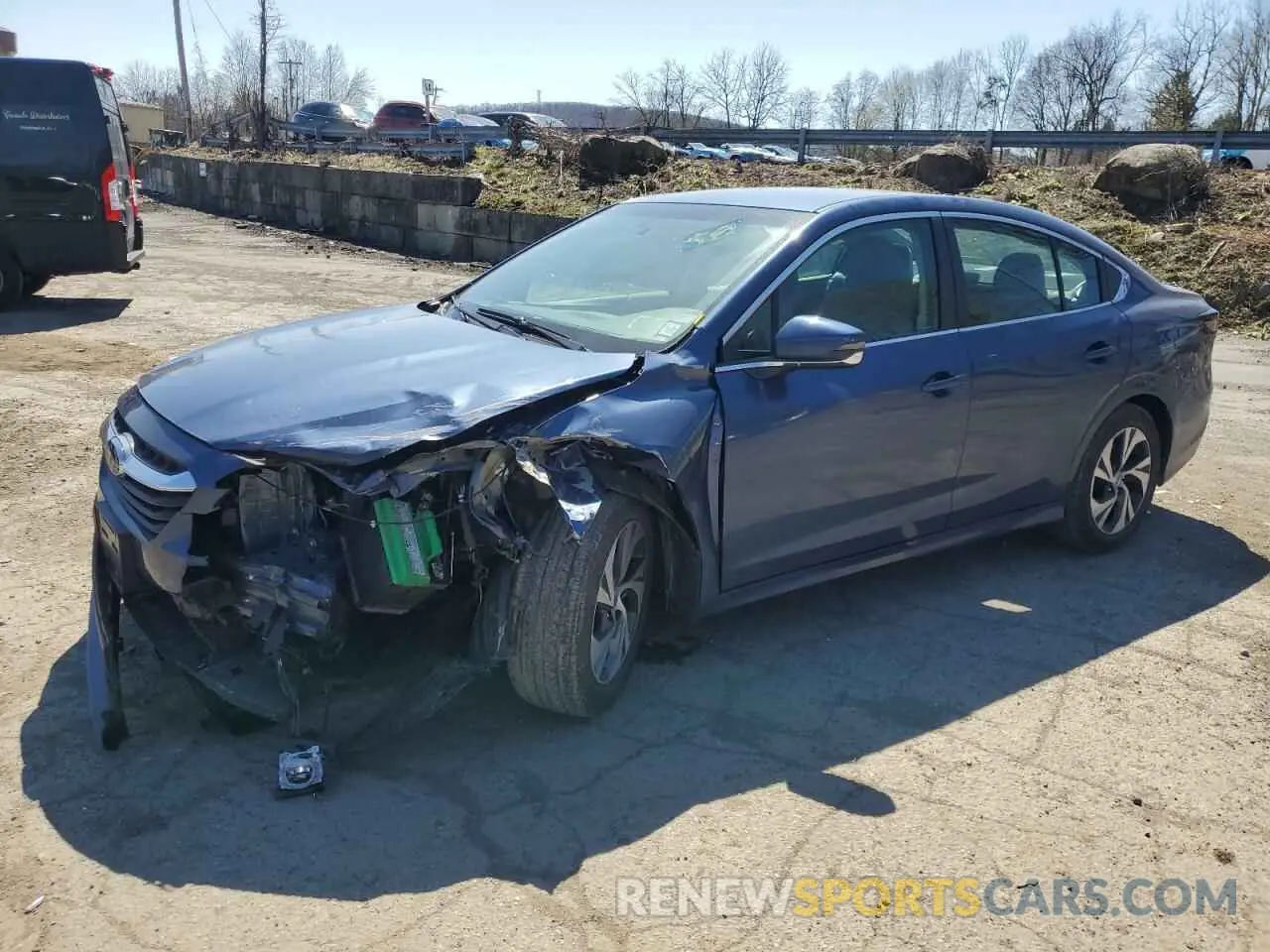1 Photograph of a damaged car 4S3BWAC64L3027377 SUBARU LEGACY 2020